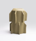 Vase Brut Edge B Vert Olive