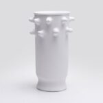 Vase Barbaricos Crown B Blanc