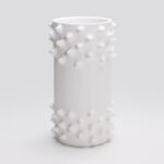 Vase Barbaricos Prickle III B Blanc