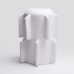 Vase Brut Edge B Blanc