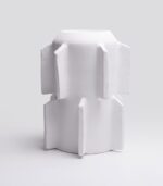 Vase Brut Edge B Blanc