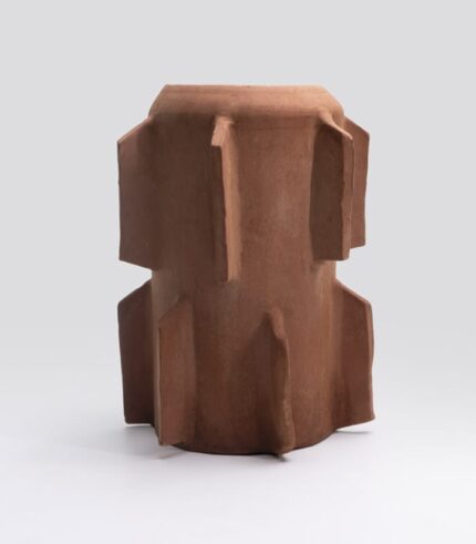 Vase Brut Edge B Terracotta