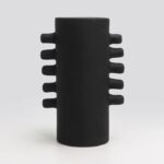 Vase Brut Parallel B Noir