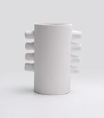 Vase Brut Parallel C Blanc
