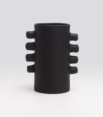 Vase Brut Parallel C Noir