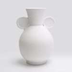 Vase Geom Circle B Blanc