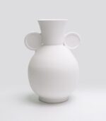 Vase Geom Circle B Blanc