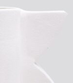 Vase Geom Cut III B Blanc – Image 3