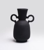Vase Geom Ears B Noir