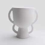 Vase Geom Glory B Blanc