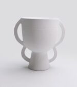 Vase Geom Glory B Blanc