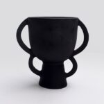 Vase Geom Glory B Noir