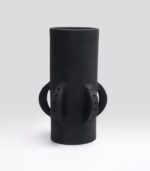 Vase Geom Strap B Noir