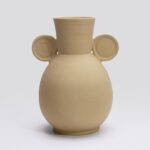 Vase Geom Circle B Beige