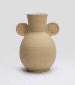Vase Geom Circle B Beige