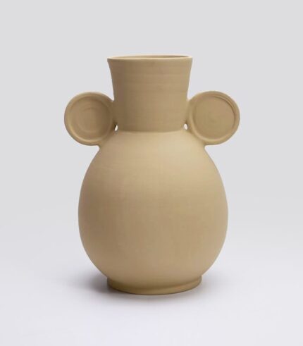 Vase Geom Circle B Beige